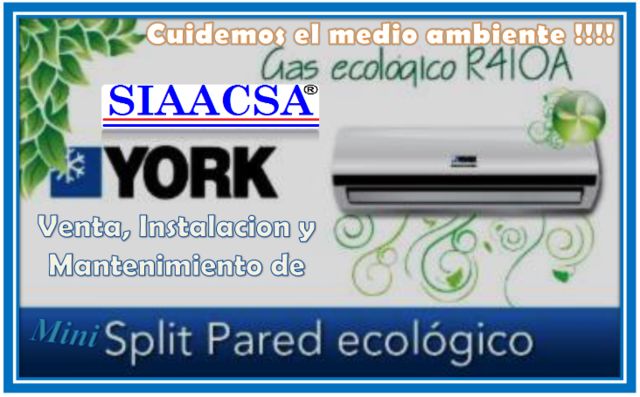 EQUIPOS YORK AIRE ACONDICIONADO