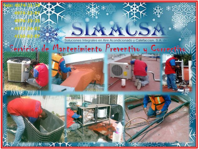 MANTENIMIENTOS PREVENTIVOS Y CORRECTIVOS EQUIPOS DE AIRE ACONDICIONADO