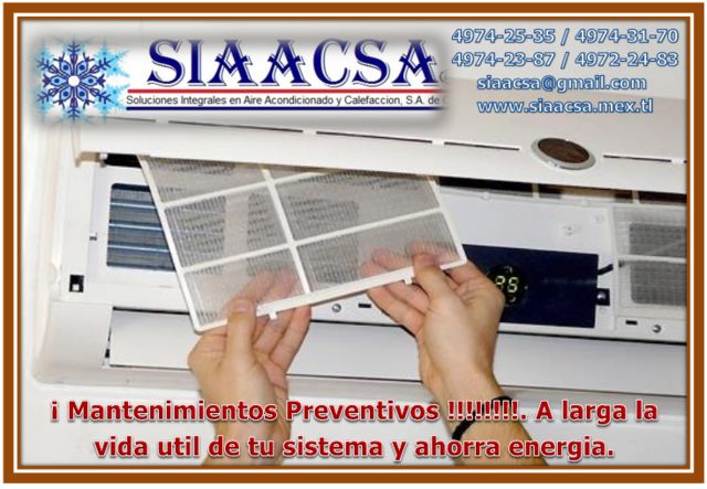 MANTENIMIENTOS PREVENTIVOS Y CORRECTIVOS MINISPLIT