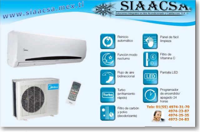 SIAACSA DISTRIBUIDOR AUTORIZADO DE MIDEA