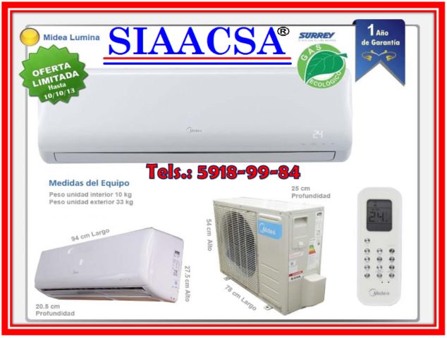 EQUIPOS DE AIRE ACONDICIONADO MIDEA